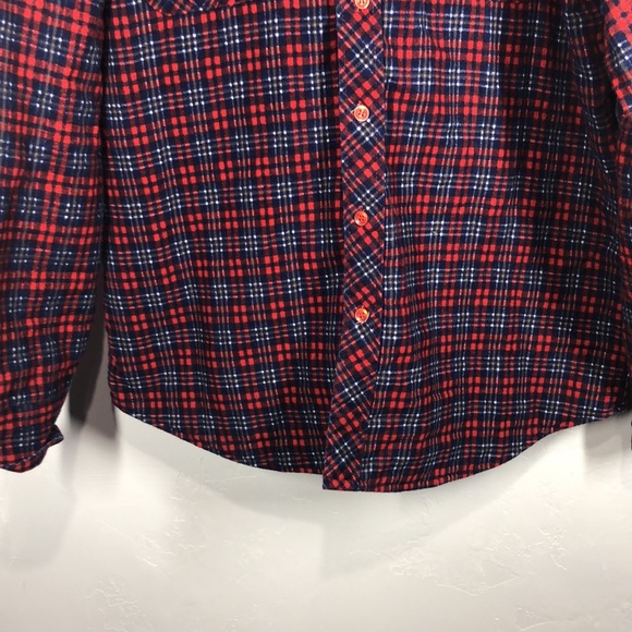 Timber Run red & blue plaid quilted shajacket size large - Picture 3 of 10